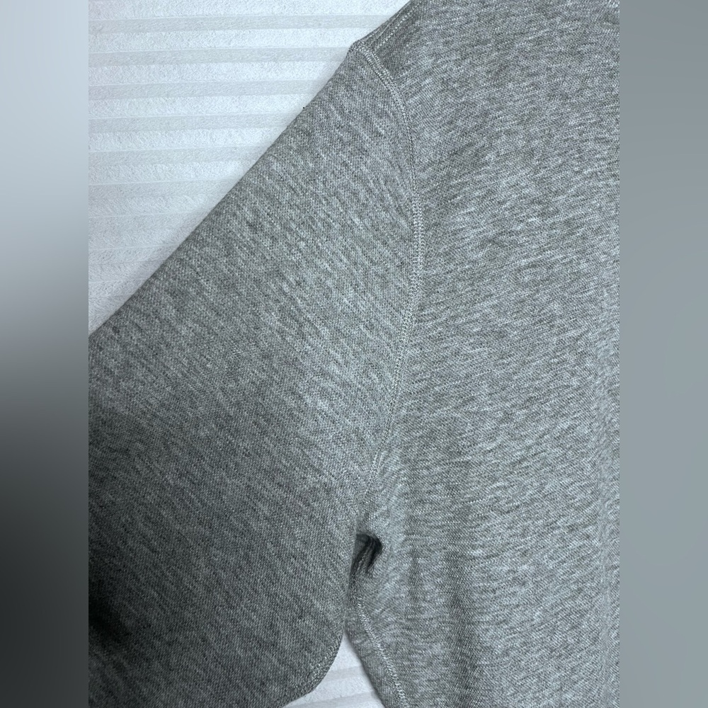 Vuori Men’s Jeffreys Pullover Shirt Side Zip Pocket Heathered Grey Size Large - Picture 9 of 12